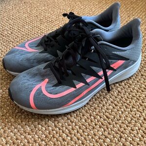 Nike Rival Fly Women's Gray and Pink Athletic Shoes